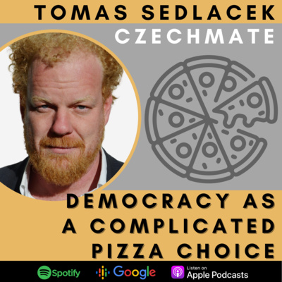 Democracy as a complicated pizza choice episode artwork