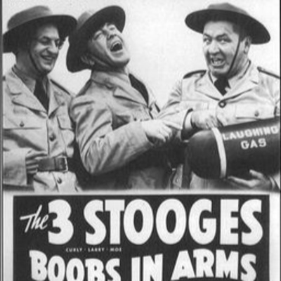 Three Stooges Throwback 52 Boobs in Arms