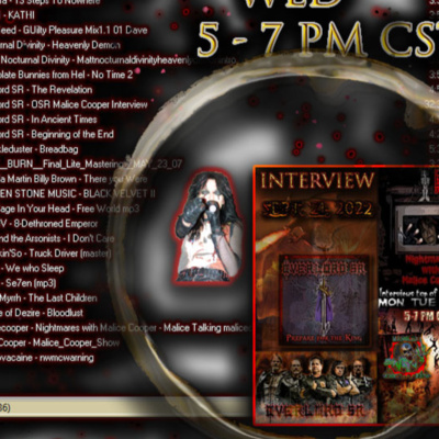 Nightmares with Malice Cooper 09-21-2022 Interview with Overlord SR
