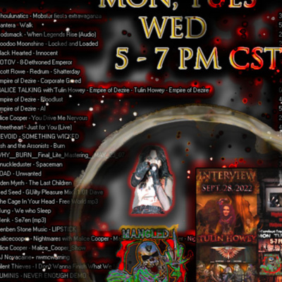 Nightmares with Malice Cooper 09-28-2022 Interview with Tulin Howey - Empire of Dezire