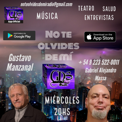 No te olvides de mí. Hoy: Especial Cine y teatro. 26 de octubre de 2022 episode artwork
