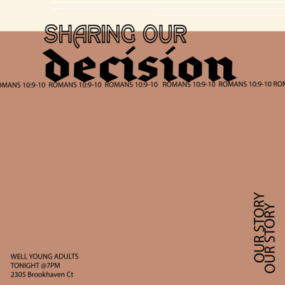 God's Plan: Sharing our Decision