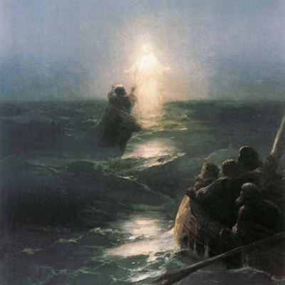 Jesus walks on water!