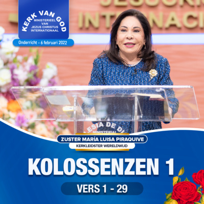 Onderricht - Kolossenzen 1 - 6 februari 2022 - Zuster Maria Luisa Piraquive