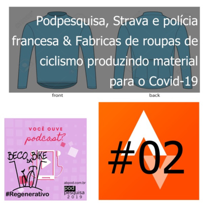 Regenerativo #2 - Podpesquisa 2019, Polícia e Strava e fábricas de roupas de ciclismo produzem máscaras para o Covid-19