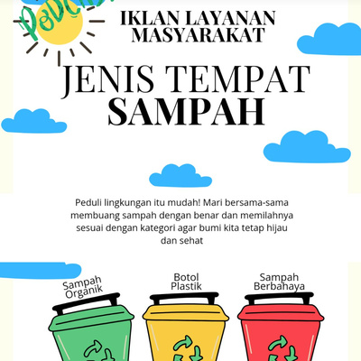Iklan Layanan Masyarakat Jenis Tempat Sampah