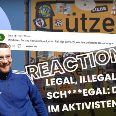 Reaction: Legal, illegal, sch***egal: Das Leben im Aktivistencamp episode artwork