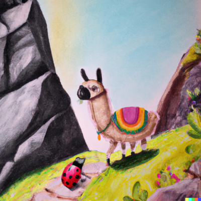 The Quest for the Crystal Spring: A Llama and Ladybug Adventure
