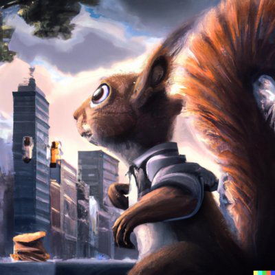 Nutmeg, a Little Squirrel in a Big City