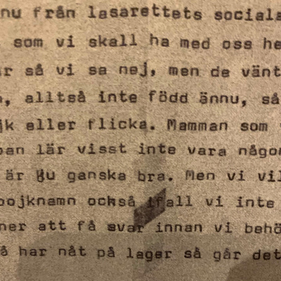 Det är väl i alla fall roligare att få ett barn som är helt normalt