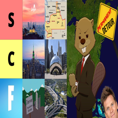 #28 - The Ultimate U.S. Cities Tier List with Beaver Geography ​ episode artwork