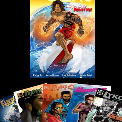 episode 11 50Fifty Comix pt2 Lynnesha Hamilton (co-owner/writer) and Brandon Bell (Writer/creator)