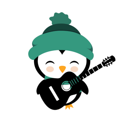 Jelly Bean the Cat Children's Bedtime Stories: Chili the Penguin plays the guitar Too loud