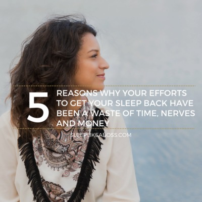 5 Reasons why your efforts to get your sleep back have been a waste of time, nerves and money episode artwork