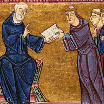 Rule of St Benedict, chapter 43 part 1 (Lateness at the Work of God or at Table), as read in monasteries on 22 March, 22 July and 21 November