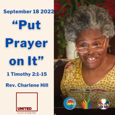 "Put Prayer on It" (Sept 18 2022)