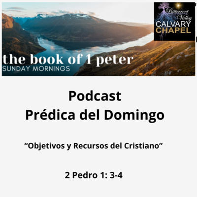 Prédica del Domingo "Objetivos y Recursos del Cristiano” 2 Pedro 1: 3-4