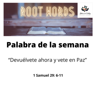 Palabra de la Semana “Devuélvete ahora y vete en Paz” 1 Samuel 29: 6-11