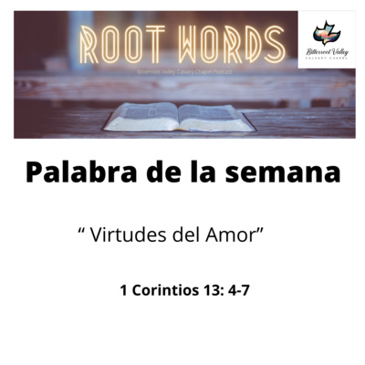 Palabra de la Semana "Virtudes del Amor ” 1 Corintios 13: 4-7