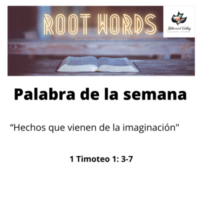 Palabra de la Semana "Hechos que vienen de la imaginación" 1 Timoteo 1: 3-7
