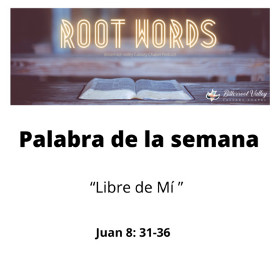 Palabra de la Semana “Libre de Mí ” Juan 8: 31-36