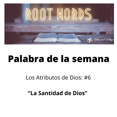 La Palabra de la Semana Los Atributos de Dios: Atributo # 6: La Santidad de Dios