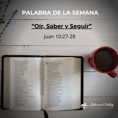 Palabra de la Semana “Oír, Saber y Seguir” Juan 10:27-28