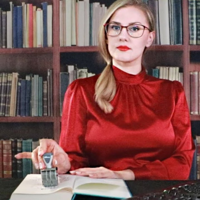 Library ASMR / Typing / Page Flipping / Stamping / Plastic Crinkles / Hand Movements