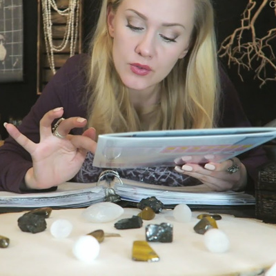 Crystals Cataloging 💎 ASMR • Page Flipping • Unintelligible Whispers • Listen While Study