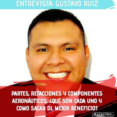 Partes y refacciones de aviación. Condiciones, tipos de compra y tips. Entrevista con Gustavo Ruiz