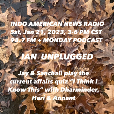 IAN Unplugged 2303 012123 Jay & Sanchali play I Think I know This with Dharminder Dargan, Hari Munagi & Annanth Shrivastava episode artwork