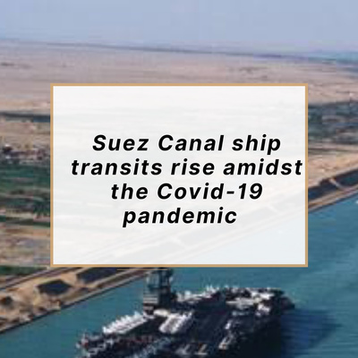 Suez Canal ship transits rise amidst the Covid-19 pandemic

