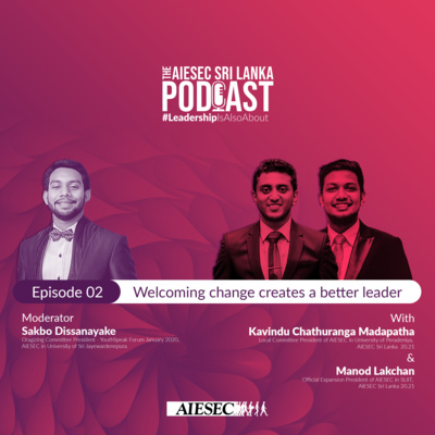 #LeadershipisAlsoAbout Episode 2 - Welcoming change creates a better leader - AIESEC Sri Lanka Podcast Series Season 1