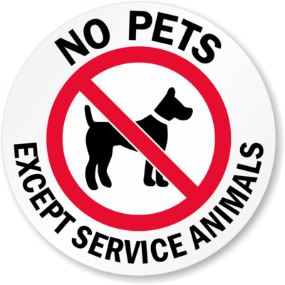 S2:E9 No Pets Allowed... Except Service Animals!