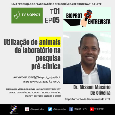 BIOPROT ENTREVISTA - Utilização de animais de laboratório na pesquisa pré-clinica