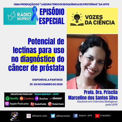 VOZES DA CIÊNCIA - Potencial de lectinas para uso no diagnóstico do câncer de próstata
