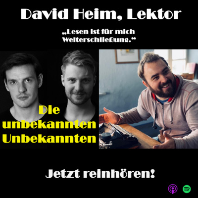 David Heim, Lektor - "Lesen ist für mich Welterschließung."