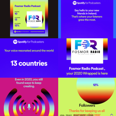 Spotify #2020podcasterswrapped Fosmor Radio Podcast is on the list 