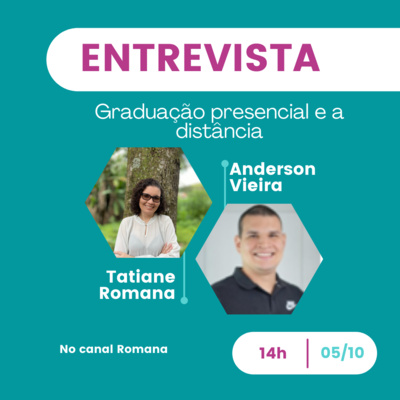#entrevista - Anderson Vieira - Coordenador da Graduação presencial e a distância