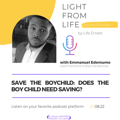 SAVE THE BOYCHILD; Does the boy child need saving? 