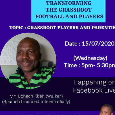 Tranforming Grassroot football and players by Hamza Akeem Oladimeji. 