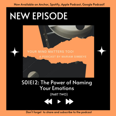 S01E12: The Power of Naming Your Emotions (PART TWO)
