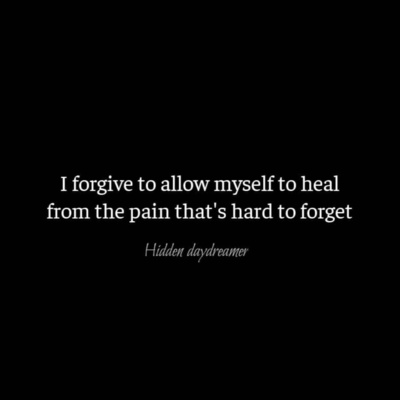 Poetry 24: forgive and try to forget