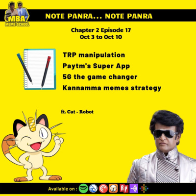 π¨π»βπ» C2E17 - Oh Apdiya Visayam | Note Panra