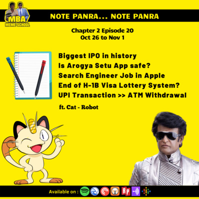 π¨π»βπ» C2E20 - Idhu podhumada saamy | Note Panra