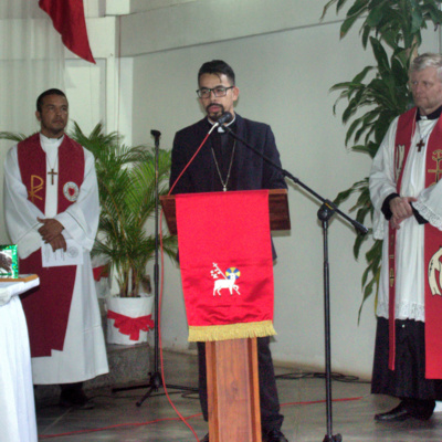 Discursos de Eduardo Flores y Eliezer Mendoza