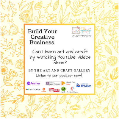 Can I learn art and craft by watching YouTube videos done?