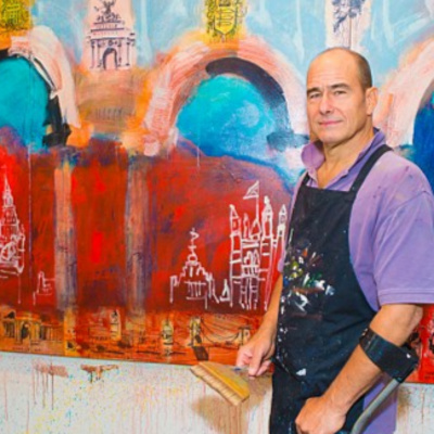 A Painted Journey - Artist Gregory Burns on his art of "going without knowing all the answers," living by faith, trust and moving through adversity & pain through self medicating with painting & sport