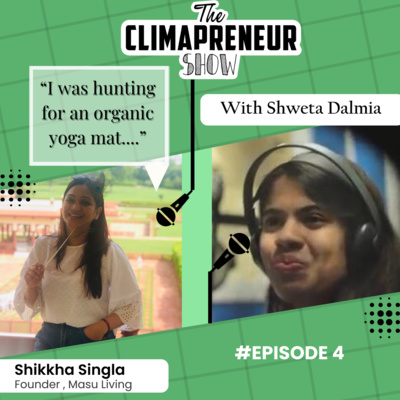 #04 Masu Living, India's first 100% natural and organic yoga products brand | Shikha Singla | The Climapreneur Show Episode 4