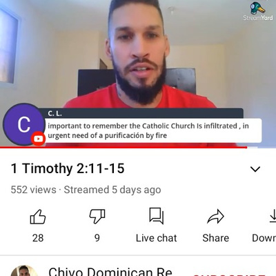 Heretical/Schismatic False Prophet lasped & not true Catholic Christian/ racist Latino, Chivo2121 Antonio Batista twisting the Bible (2 Pet. 1:20,21 & 3:15-17) episode artwork